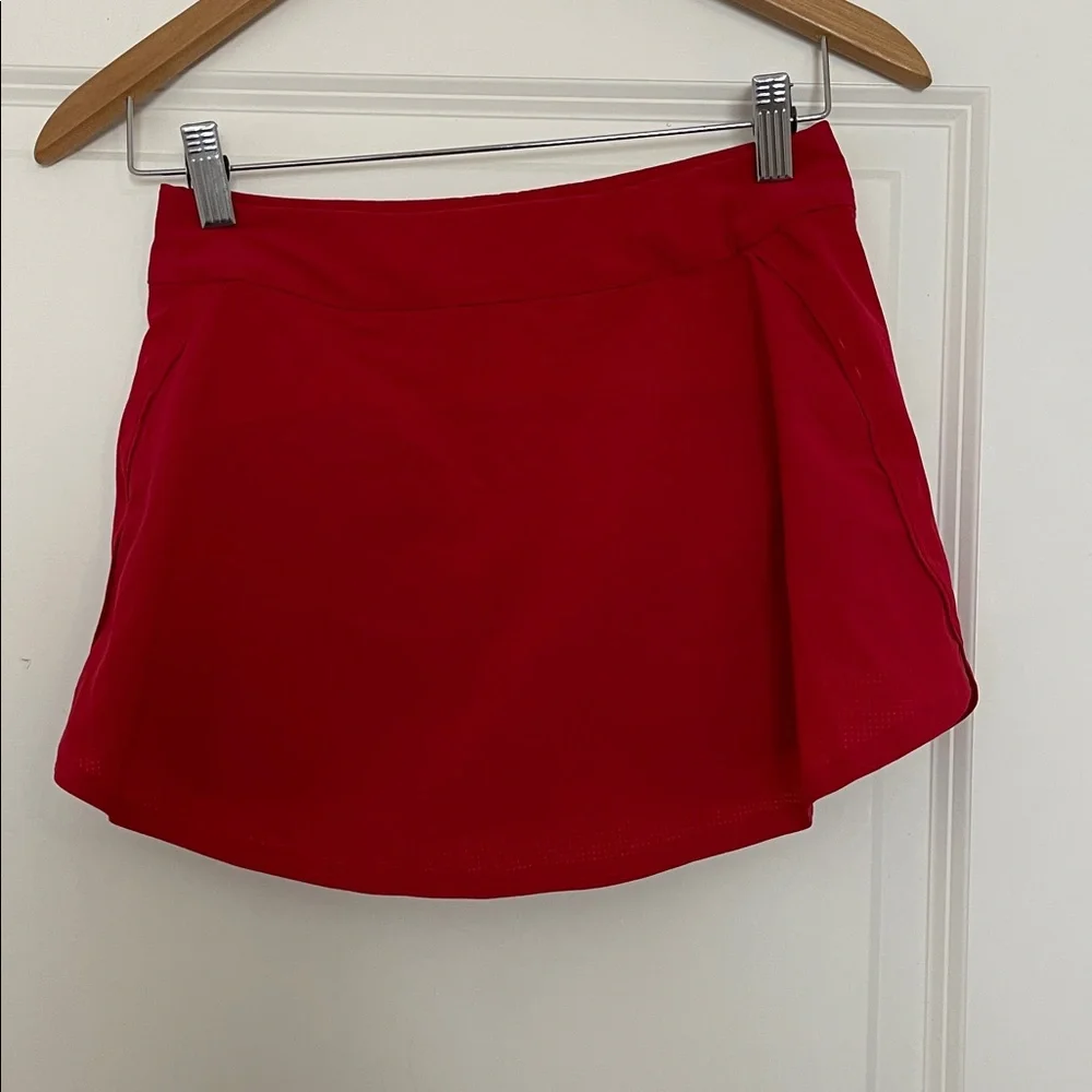 Outdoor Voices The Exercise Skort In Red Stretch Performance XS